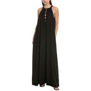 WeWoreWhat | Dresses | Weworewhat Button Front Scallop Long Sleeveless Dress  Black Womans Size 4 | Poshmark